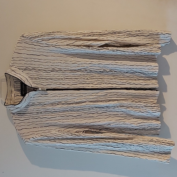 Soft Works petite sparkly zip jacket, NWT, size Large - Picture 1 of 8